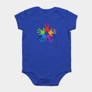 Humanity First Hands Rainbow Design Baby Bodysuit